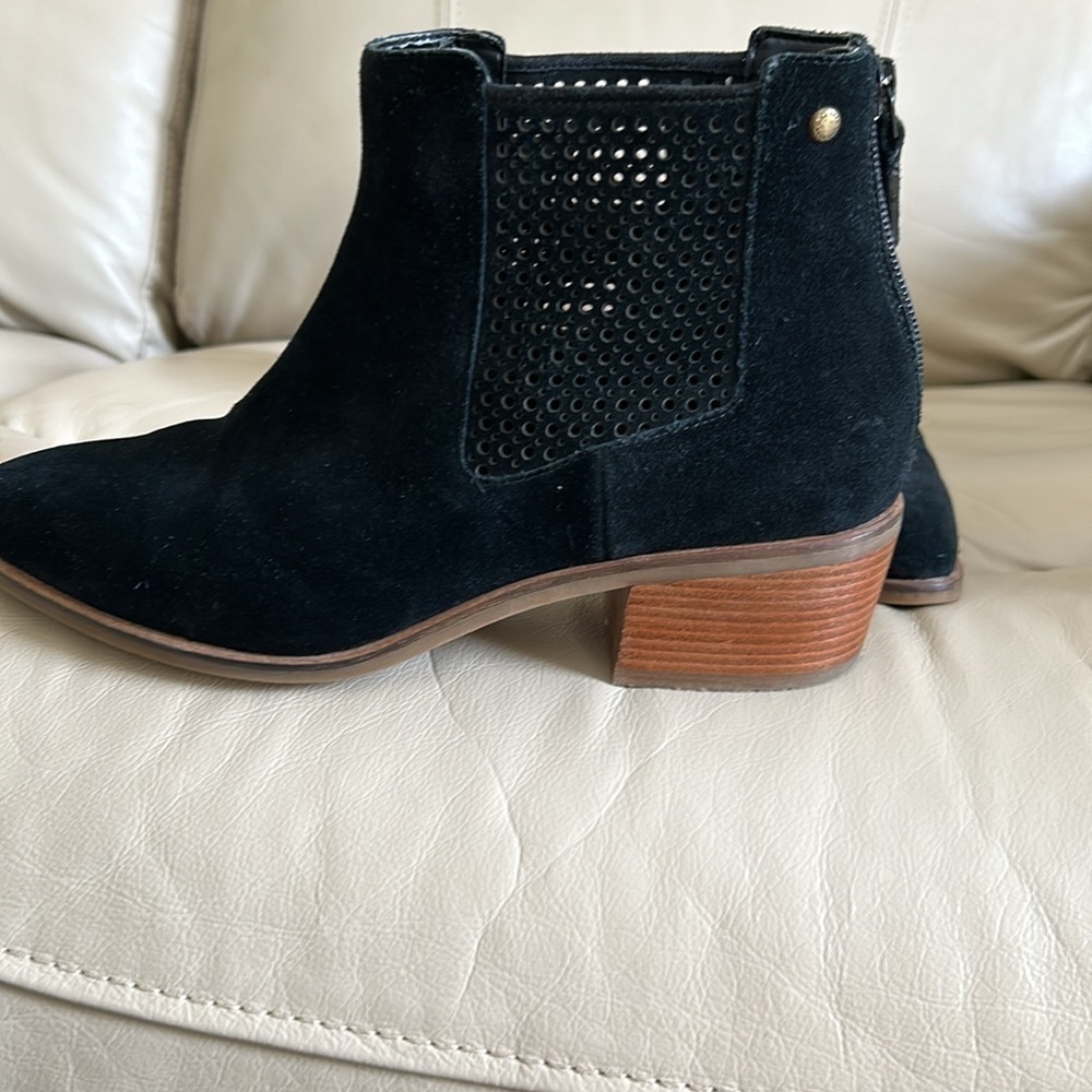 Cole Haan Black Suede Booties - Picture 5 of 10
